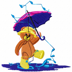 Teddy Embroidery Design 3